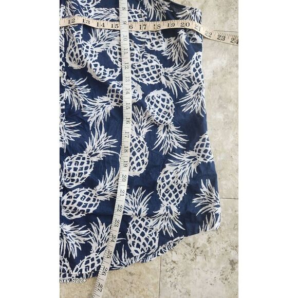 F19 St John's Bay pineapple button up blouse - Picture 7 of 9